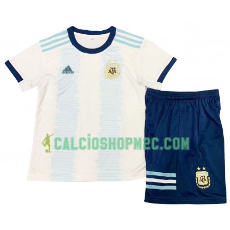 Argentina Bambino Maglia Prima Copa América 2019 Manica Corta (+ Pantaloncini)